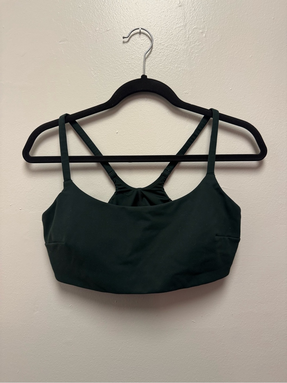 lululemon athletica Dark Green Strappy Sports Bra